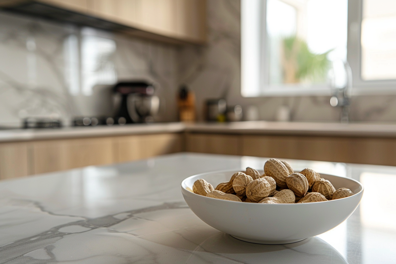 Image gratuite Bol de cacahuètes en cuisine moderne 4