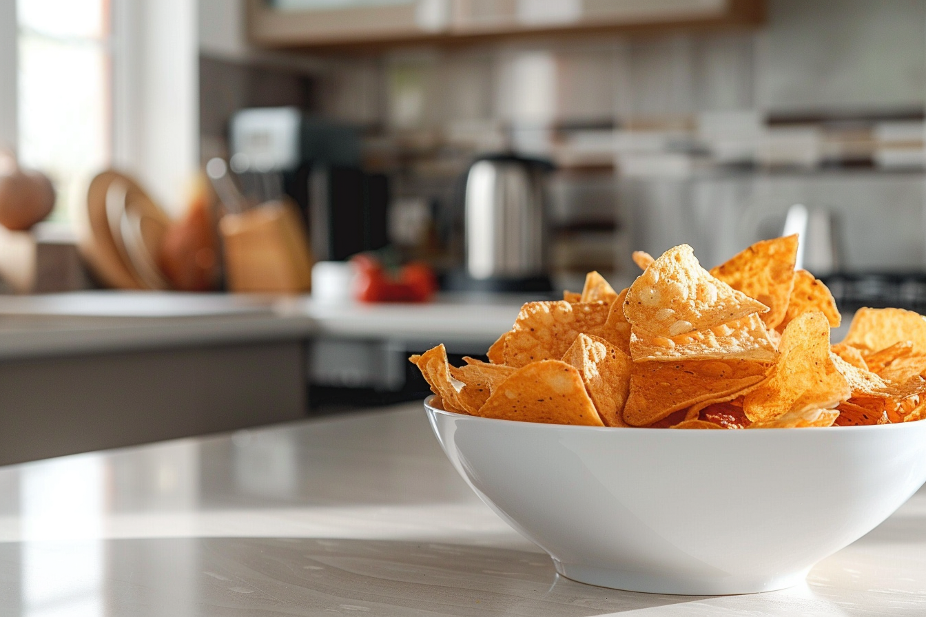 Image gratuite Bol de chips en cuisine moderne 2