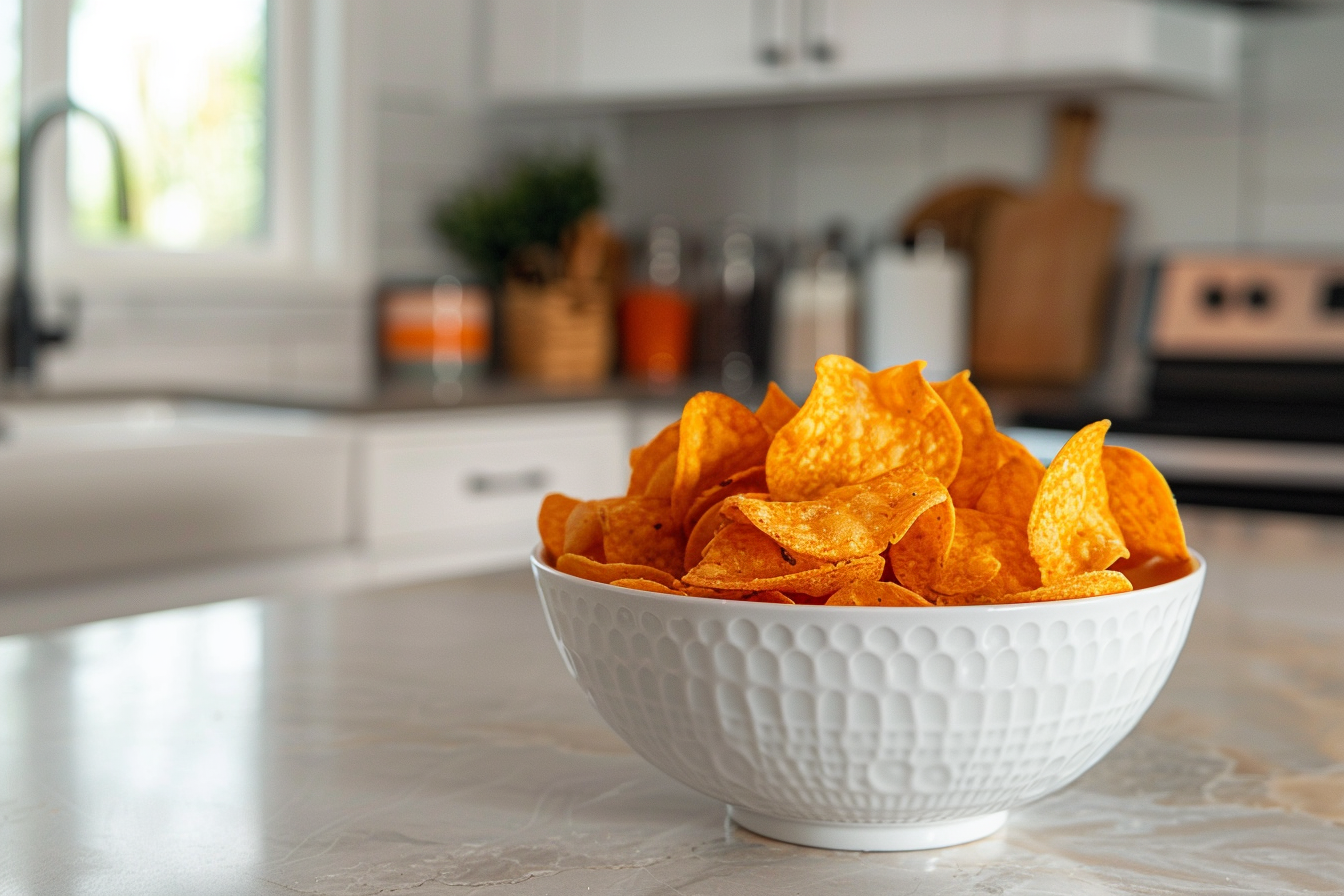 Image gratuite Bol de chips en cuisine moderne 4