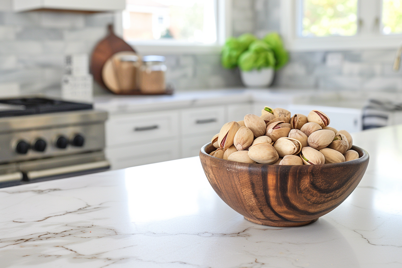 Image gratuite Bol de pistaches en cuisine moderne 1