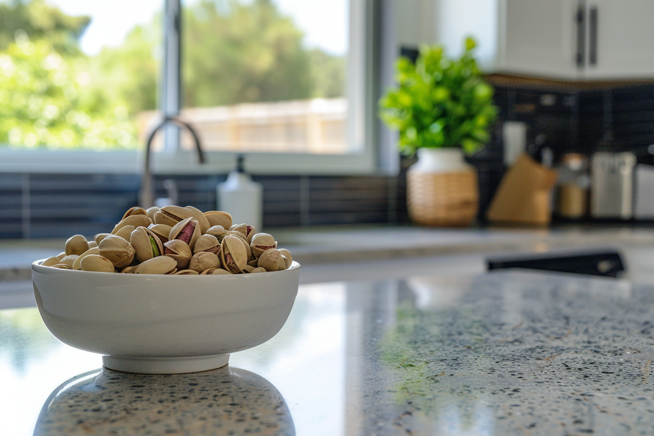 Image gratuite Bol de pistaches en cuisine moderne 4