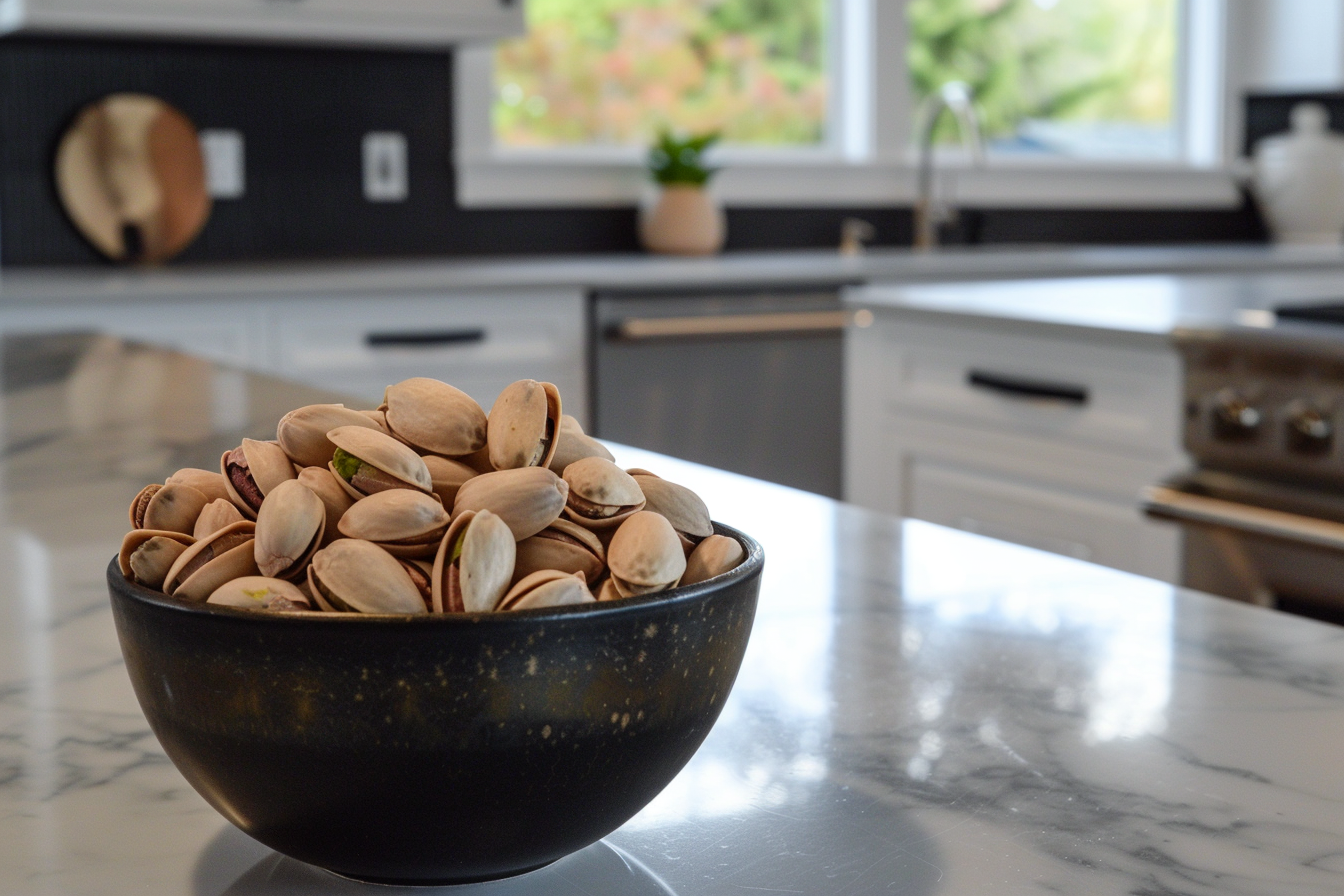 Image gratuite Bol de pistaches en cuisine moderne 5