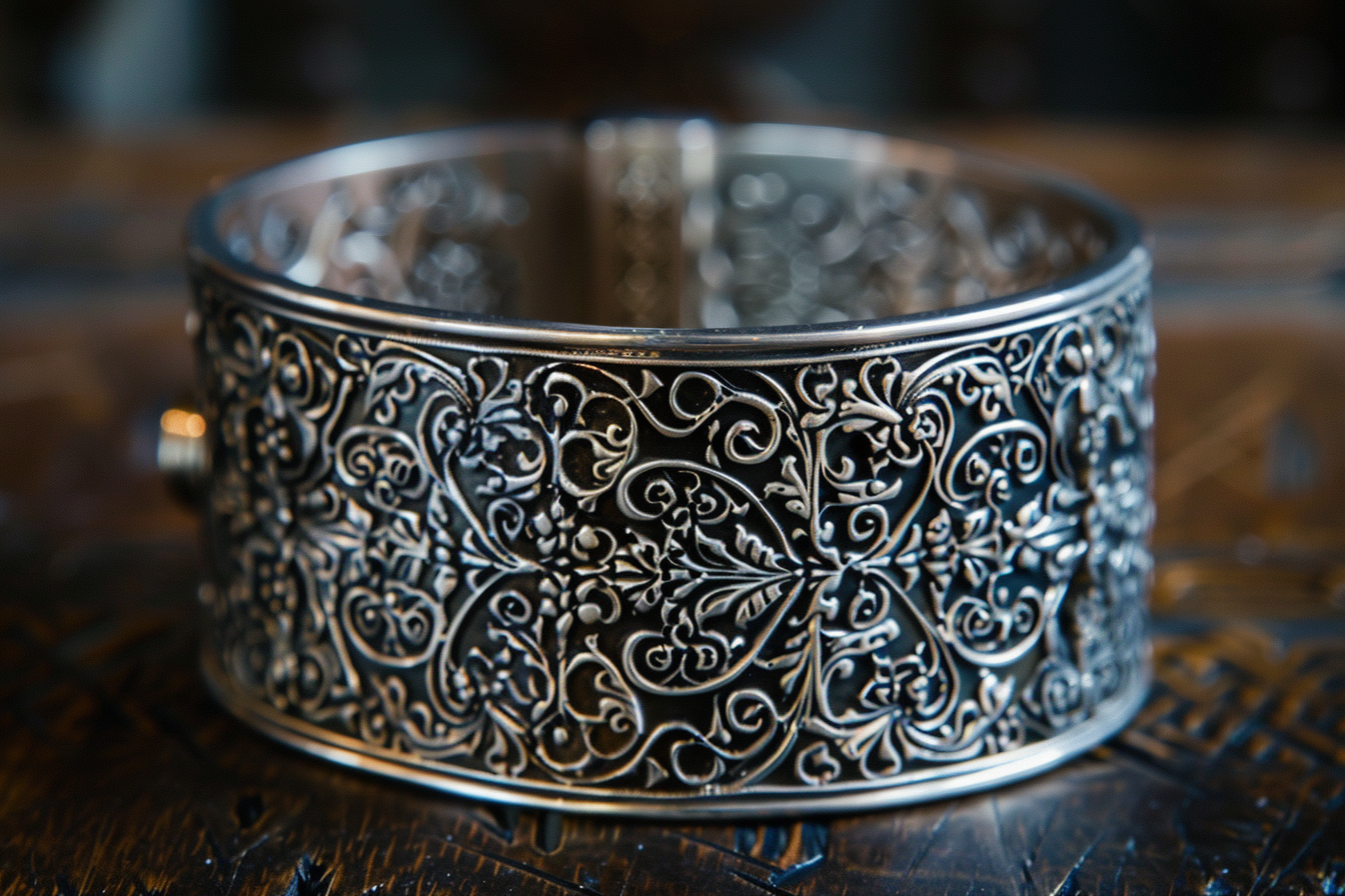 Image gratuite Bracelet en argent audacieux 2