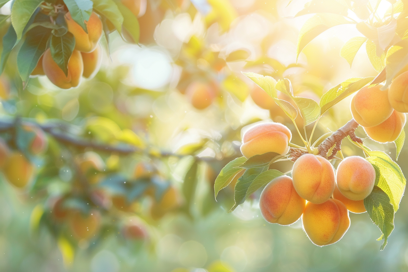 Image gratuite Branche d&rsquo;abricotier avec abricots mûrs 6