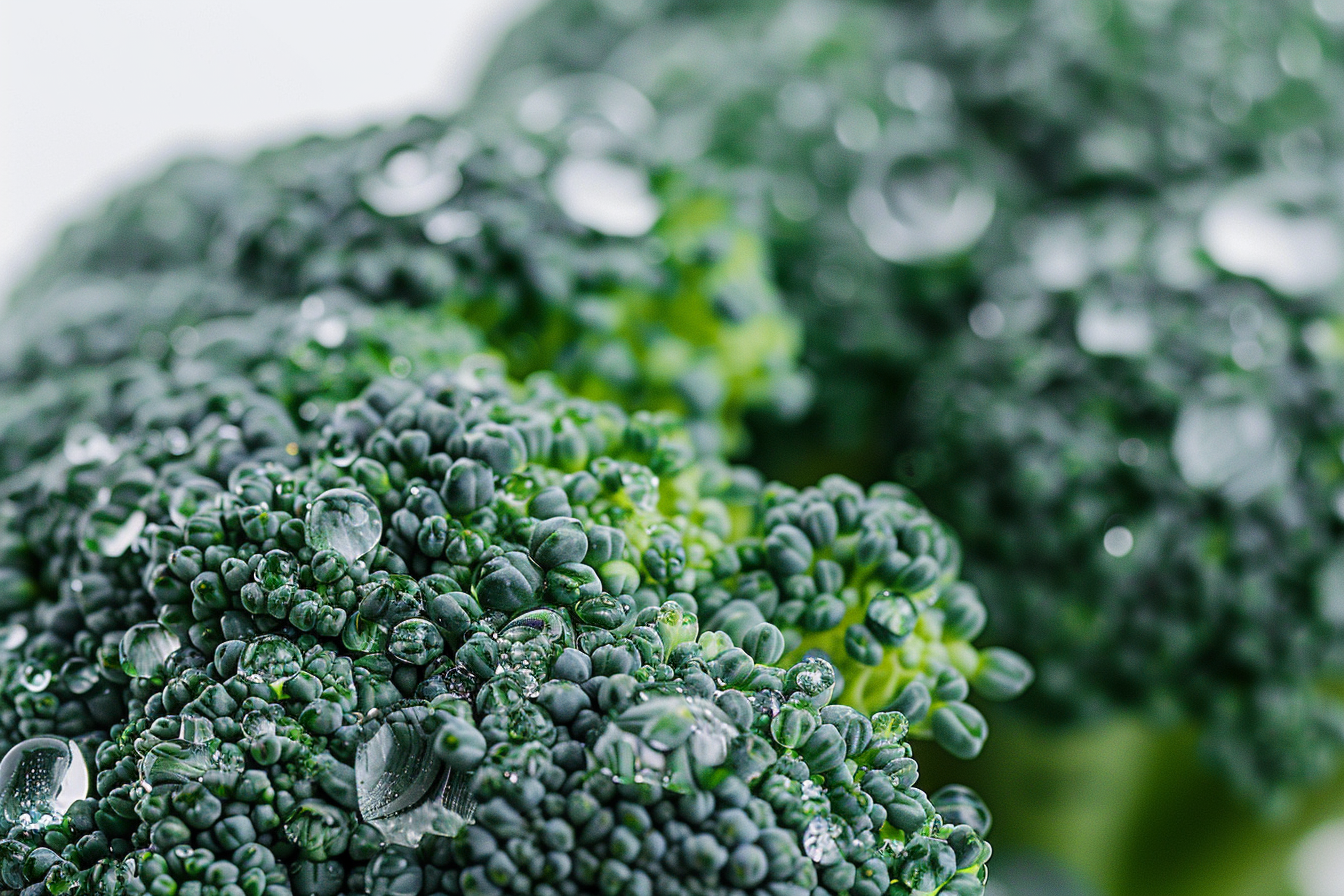 Image gratuite Brocoli avec gouttelettes d&rsquo;eau 1