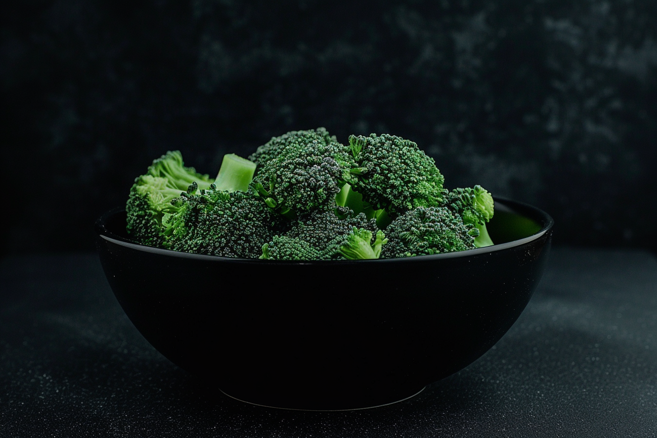 Image gratuite Brocoli dans bol noir 2