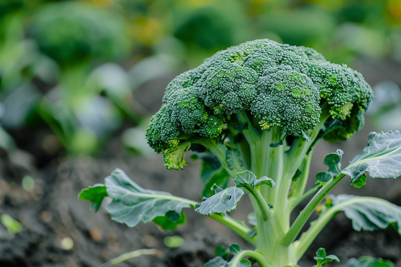 Image gratuite Brocoli frais dans un jardin 3