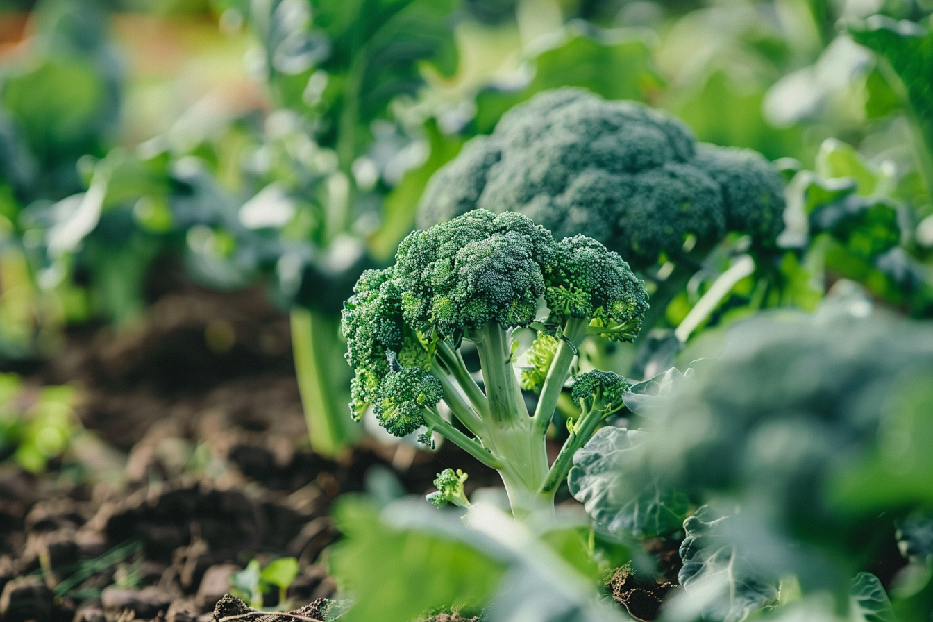 Image gratuite Brocoli frais dans un jardin 5