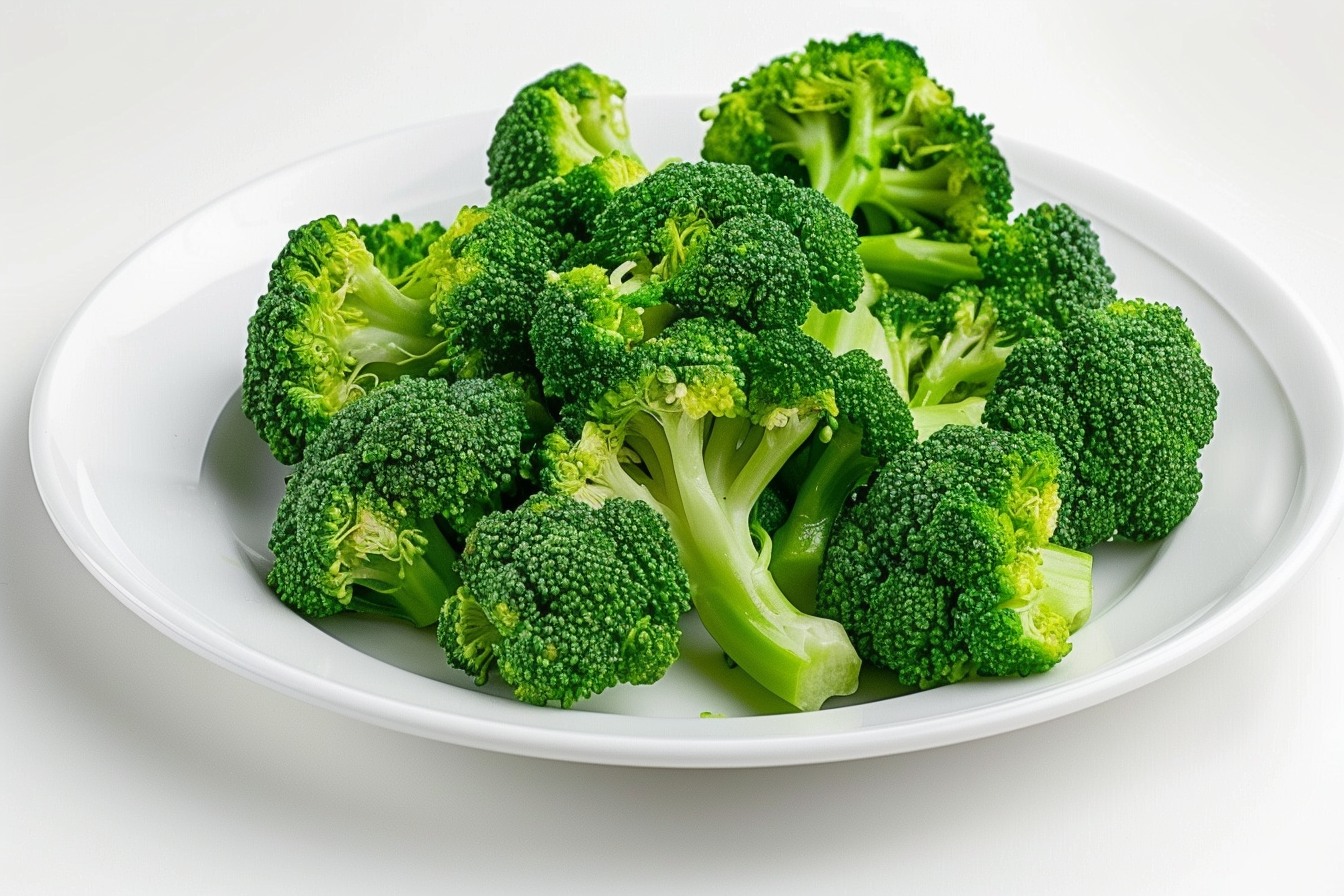 Image gratuite Brocoli sur assiette blanche 2