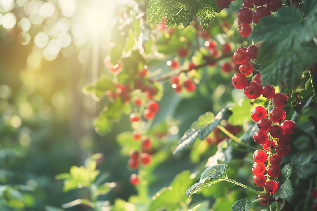 Image gratuite Buisson de groseilles mûres dans jardin 2