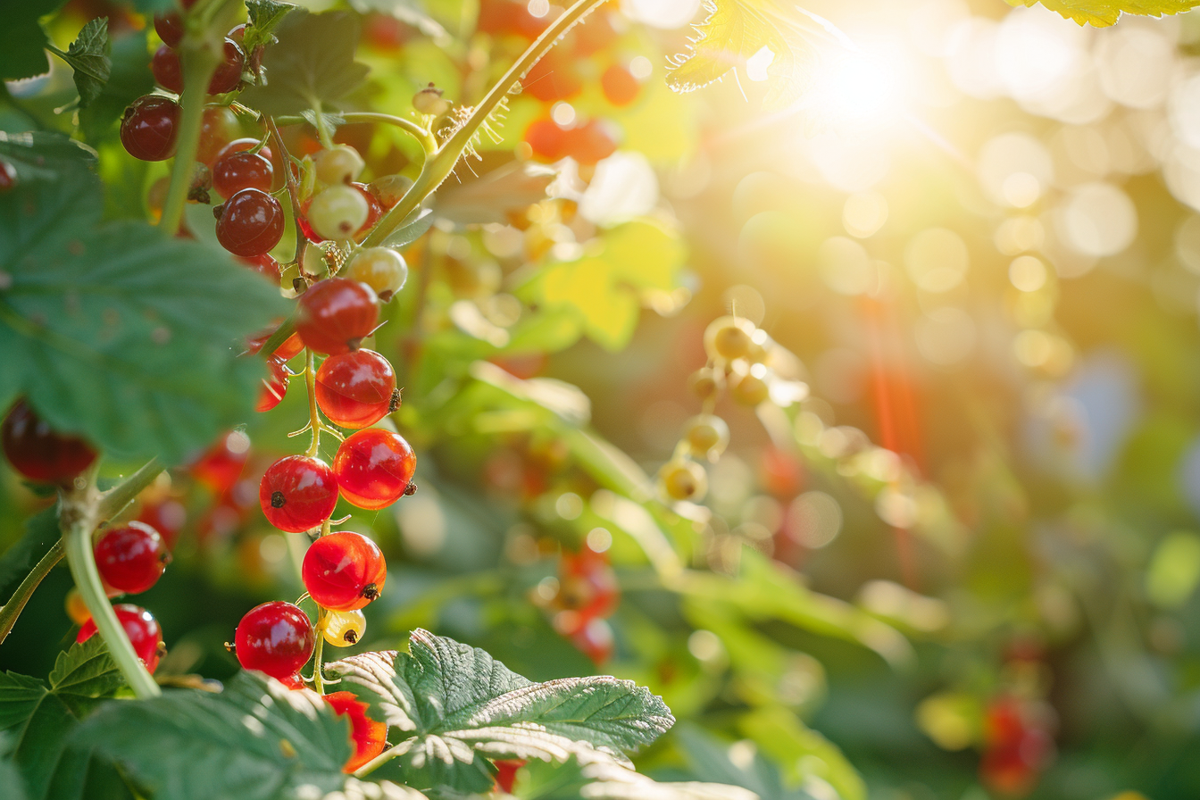Image gratuite Buisson de groseilles mûres dans jardin 3