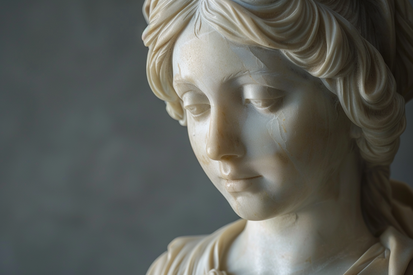 Image gratuite Buste marbre femme sereine 5