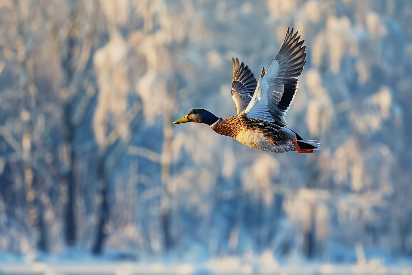 Image gratuite Canard en hiver 3