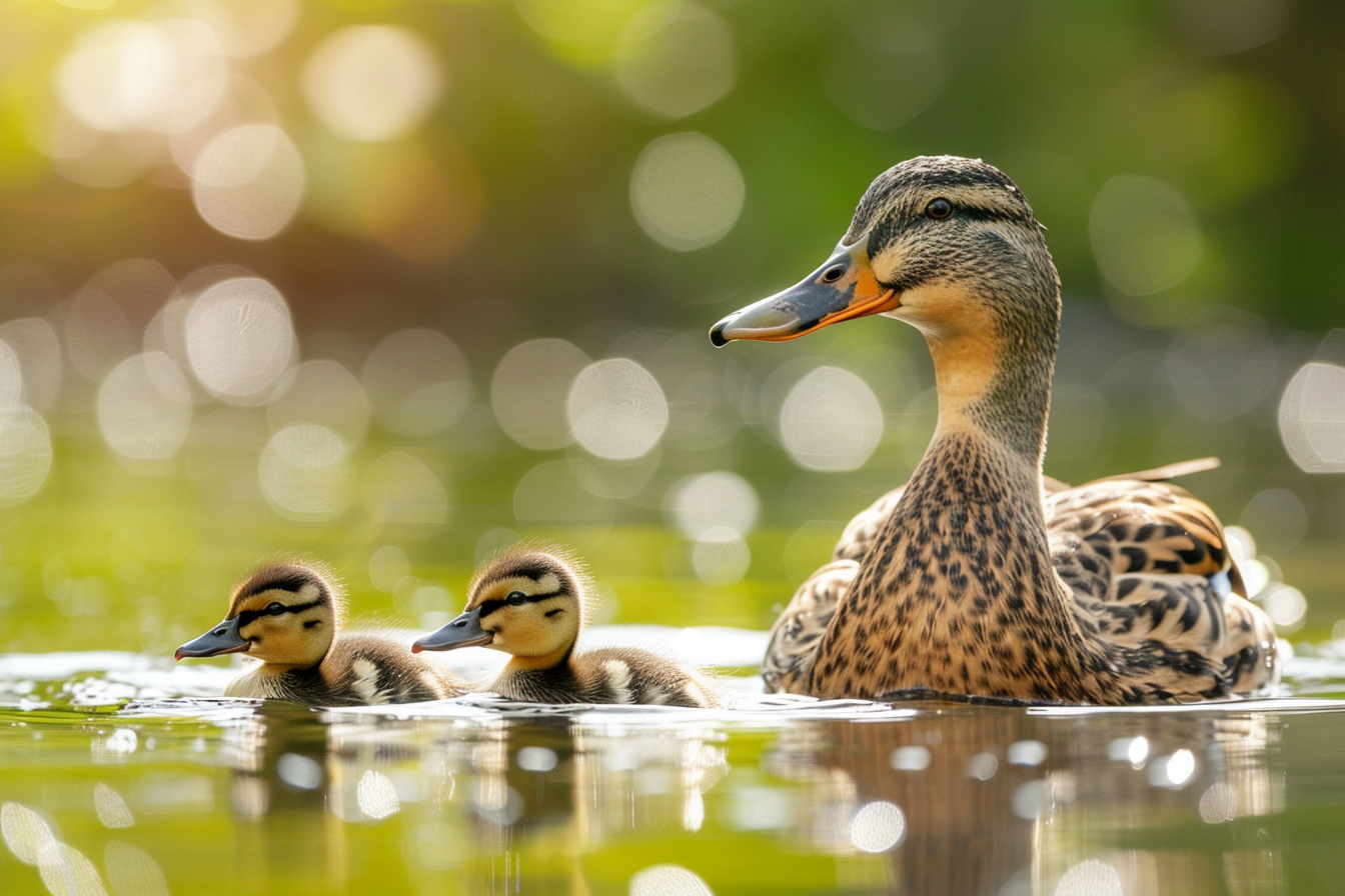 Image gratuite Canard et canetons 2