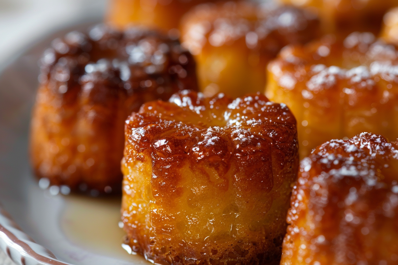 Image gratuite Canelés dorés en gros plan 1