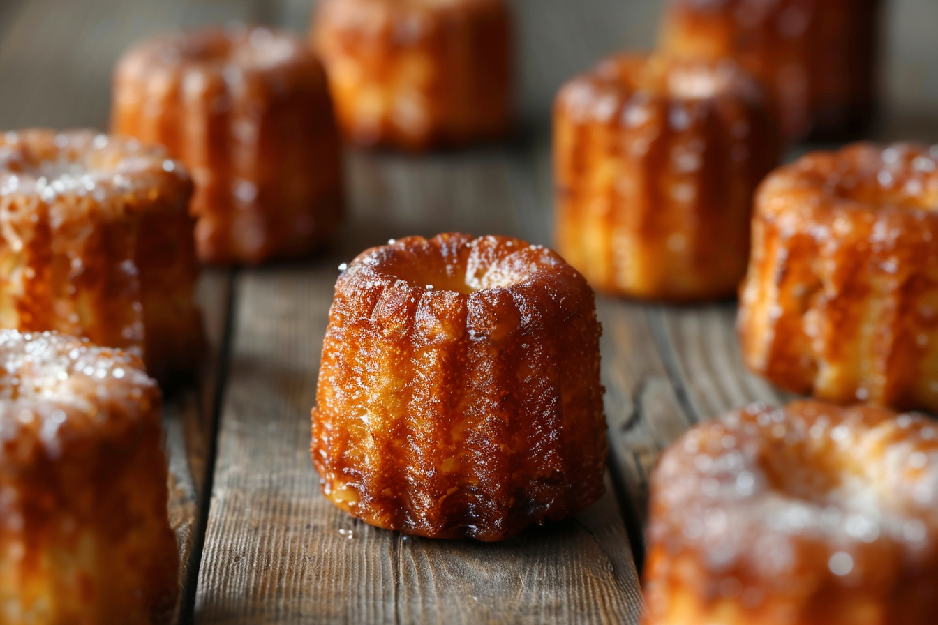 Image gratuite Canelés dorés en gros plan 2