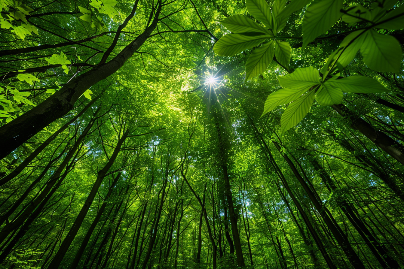 Image gratuite Canopée forestière ensoleillée 2