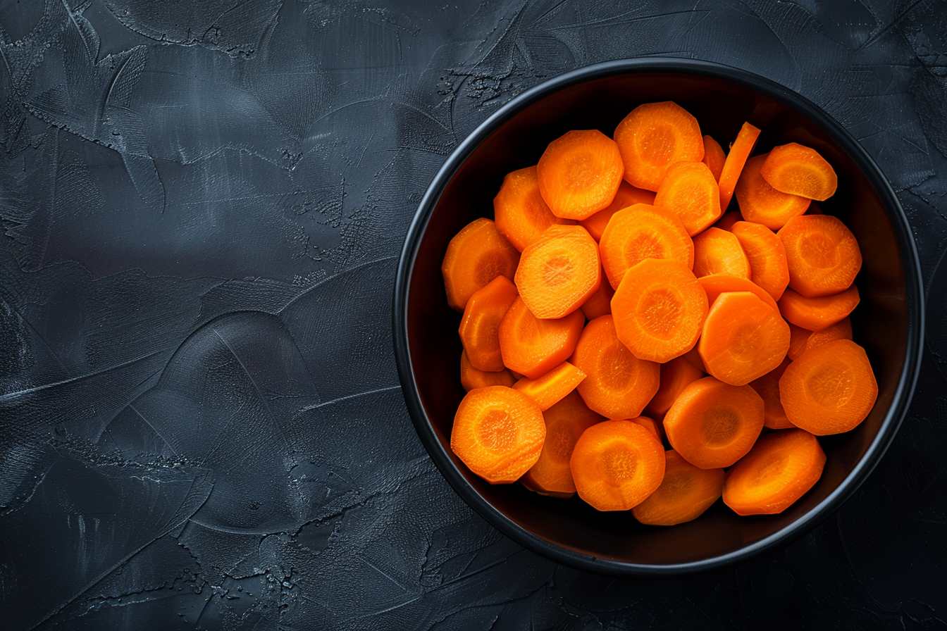 Image gratuite Carottes dans bol noir 3