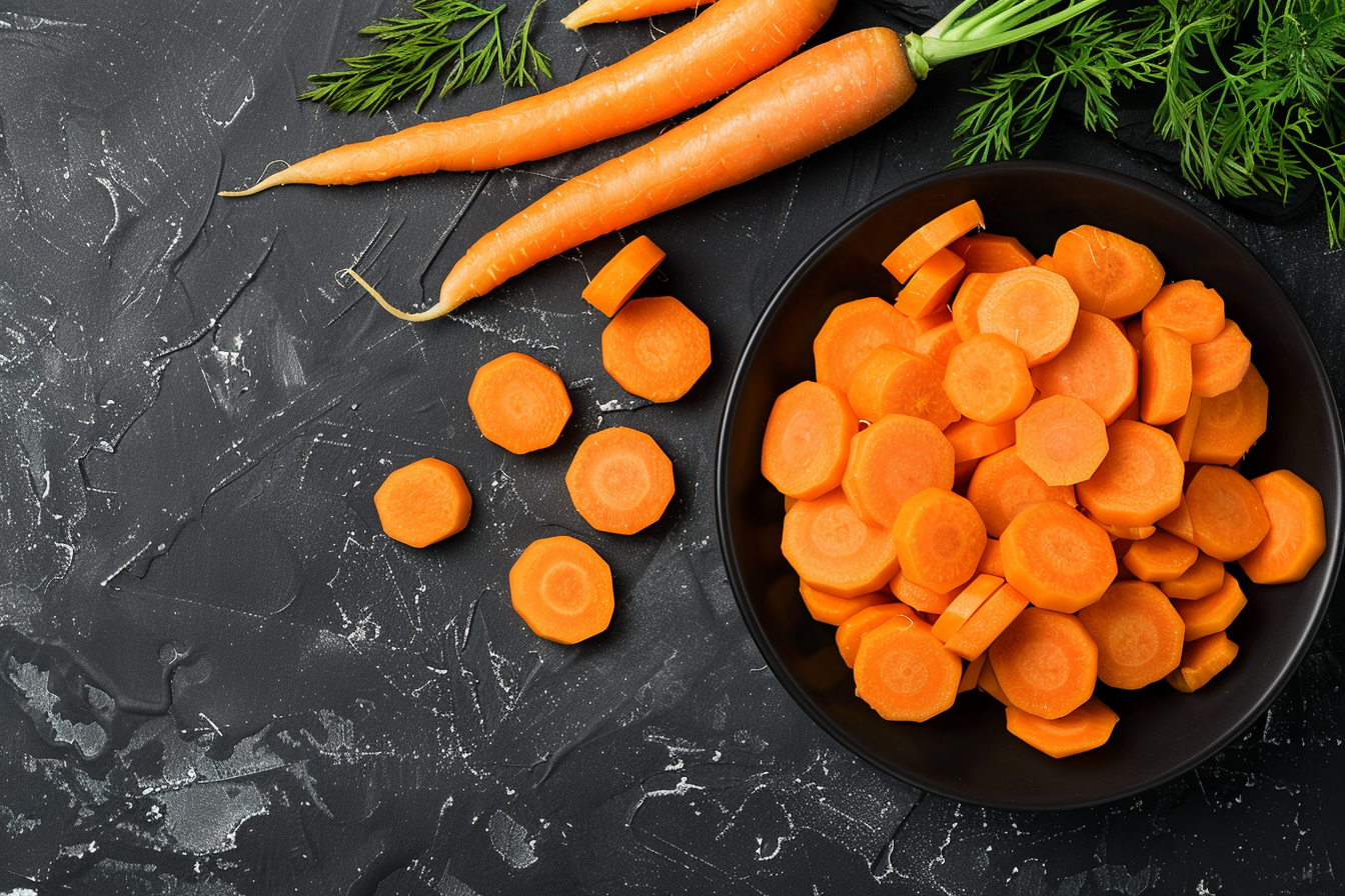 Image gratuite Carottes dans bol noir 4