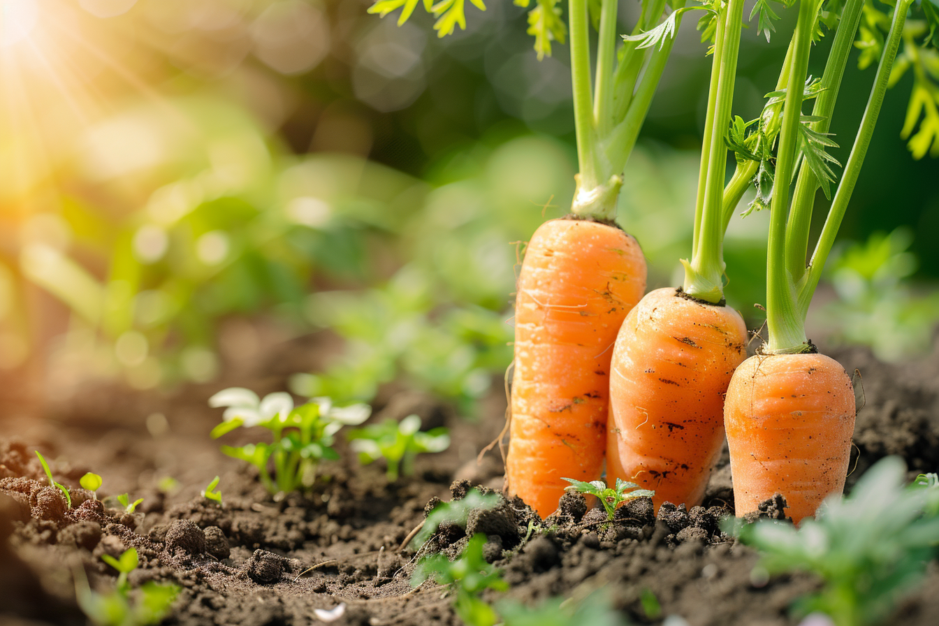 Image gratuite Carottes fraîches dans le jardin 3