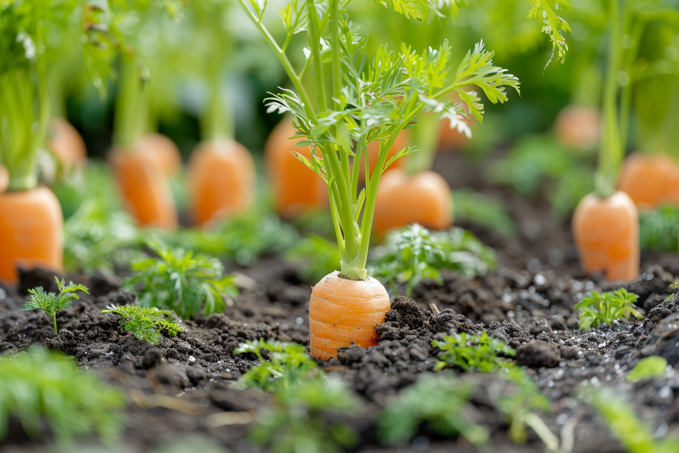 Image gratuite Carottes fraîches dans le jardin 5