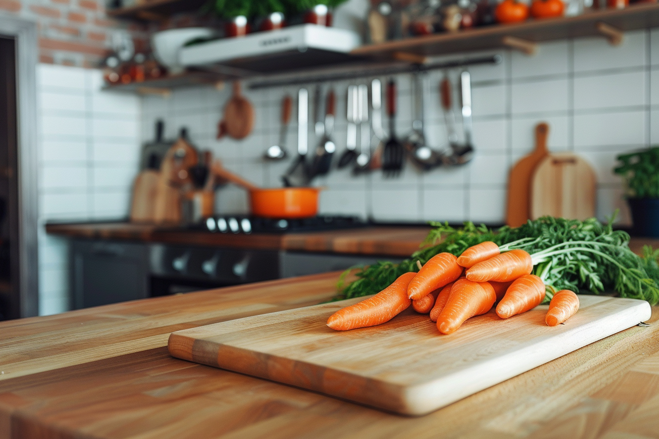 Image gratuite Carottes sur planche en bois 2