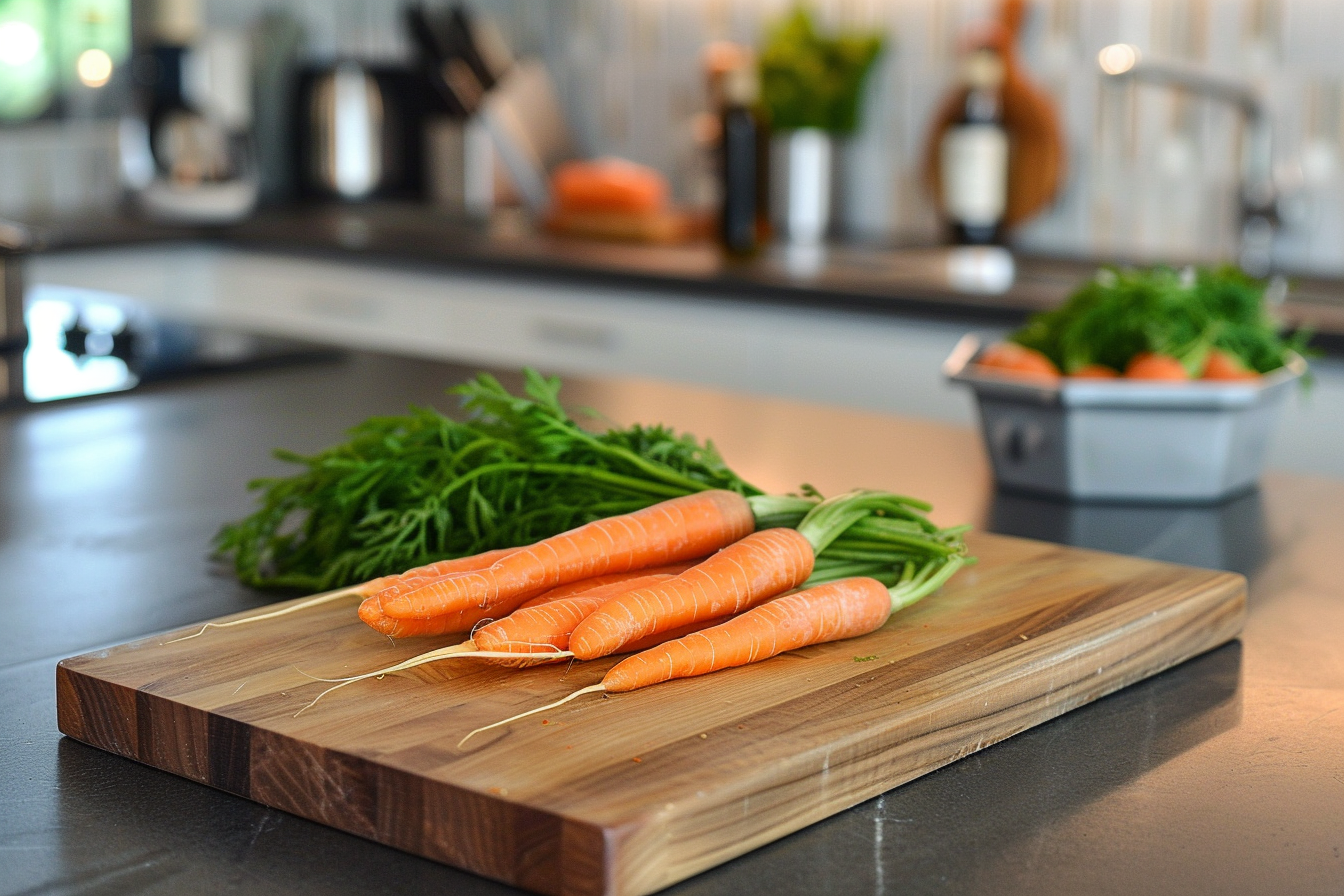 Image gratuite Carottes sur planche en bois 3