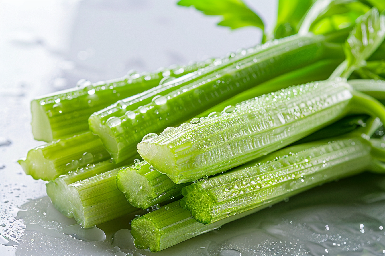 Image gratuite Céleri avec gouttelettes d&rsquo;eau 3