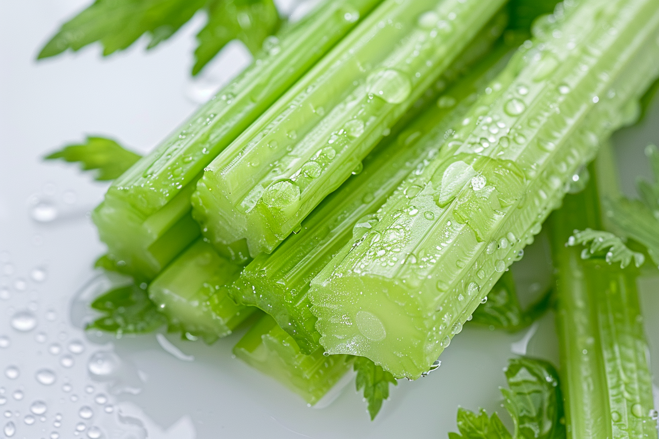 Image gratuite Céleri avec gouttelettes d&rsquo;eau 4