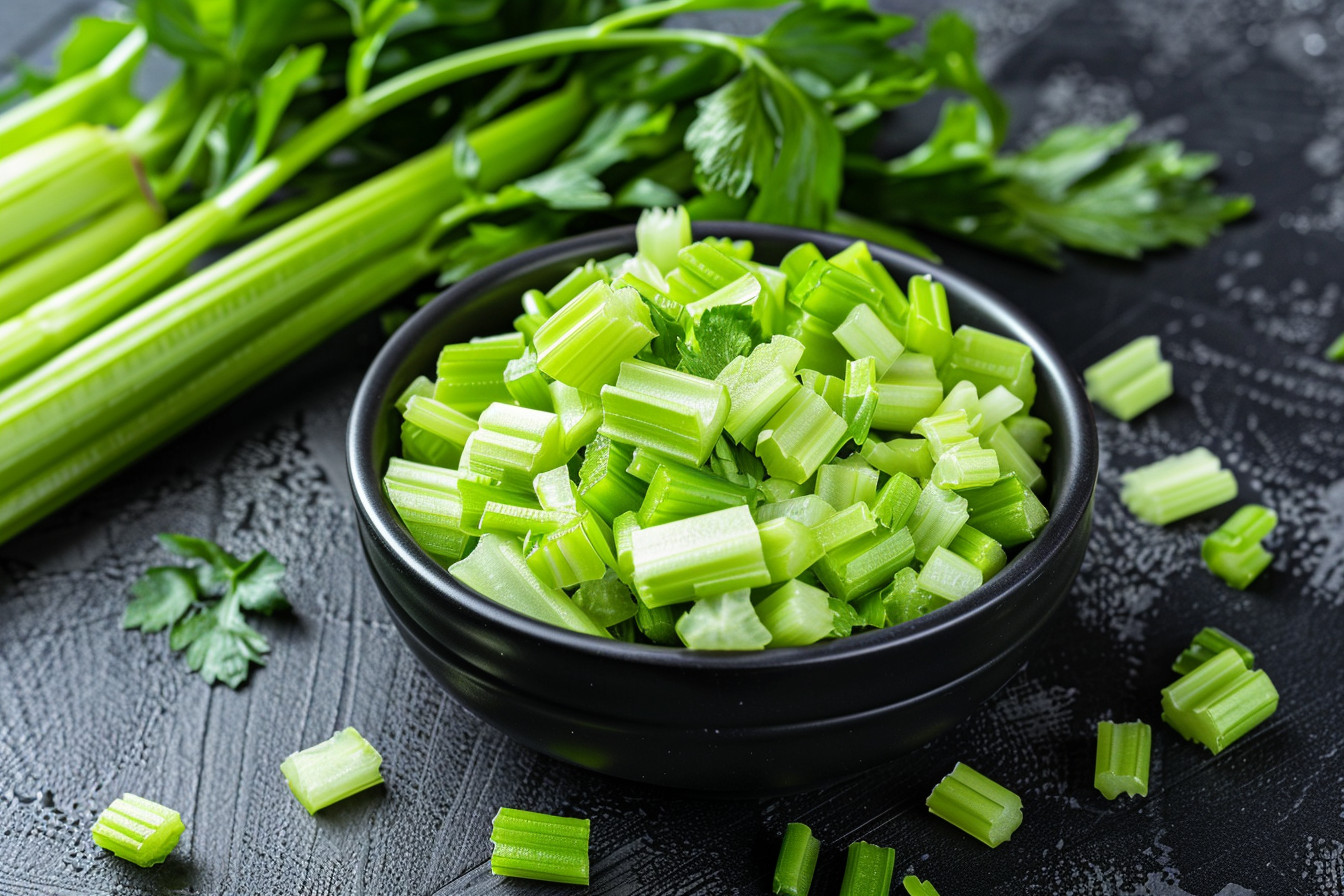 Image gratuite Céleri dans bol noir 6