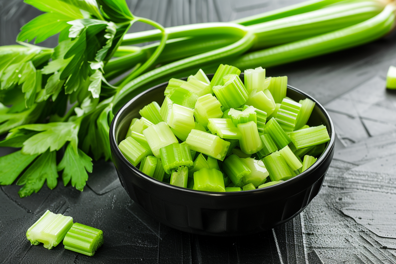 Image gratuite Céleri dans bol noir 8