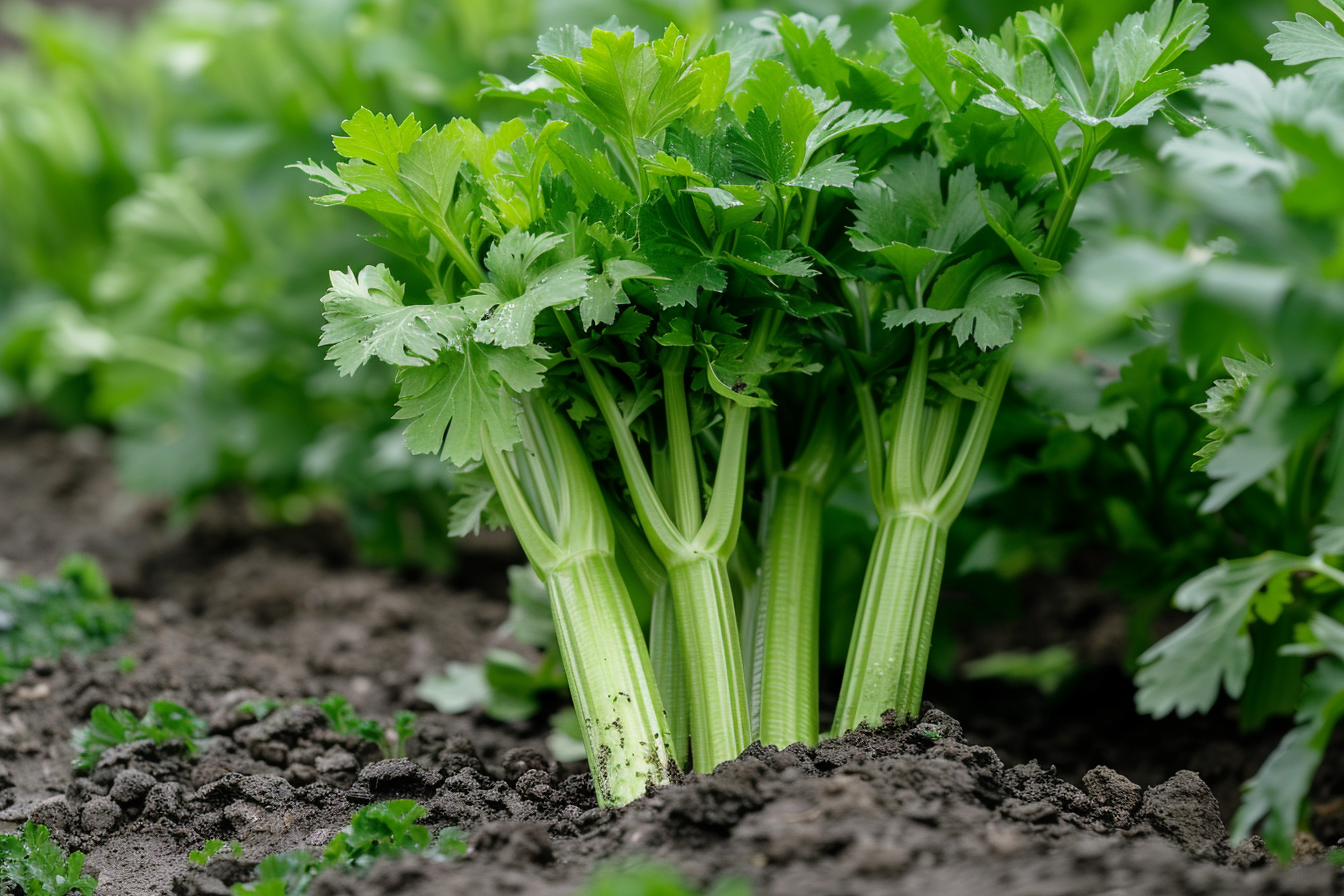 Image gratuite Céleri frais dans le jardin 1