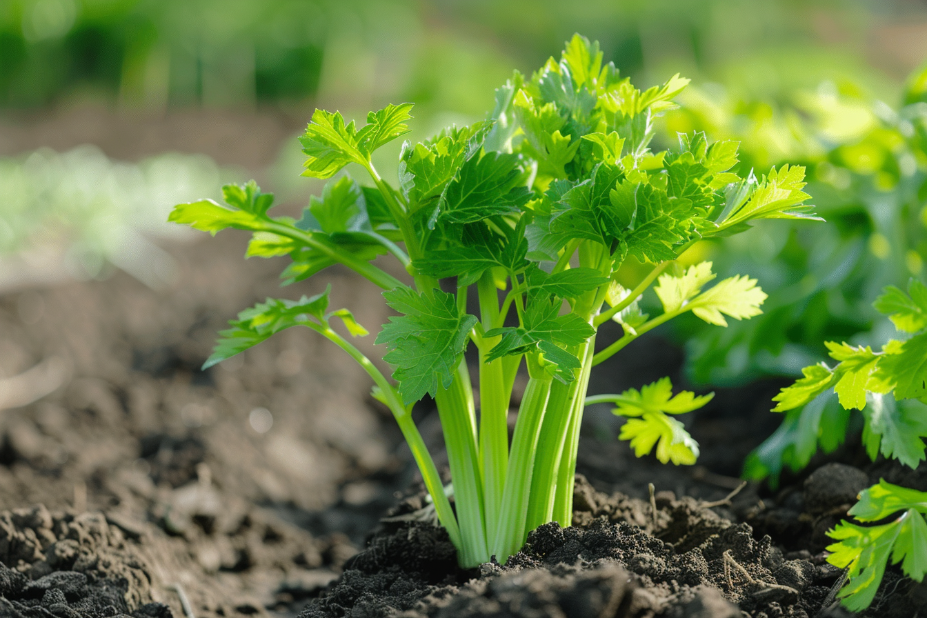 Image gratuite Céleri sur assiette blanche 3