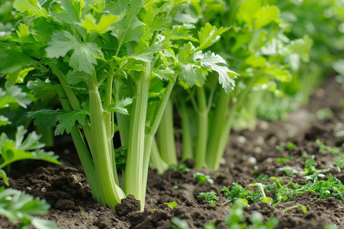 Image gratuite Céleri sur assiette blanche 5