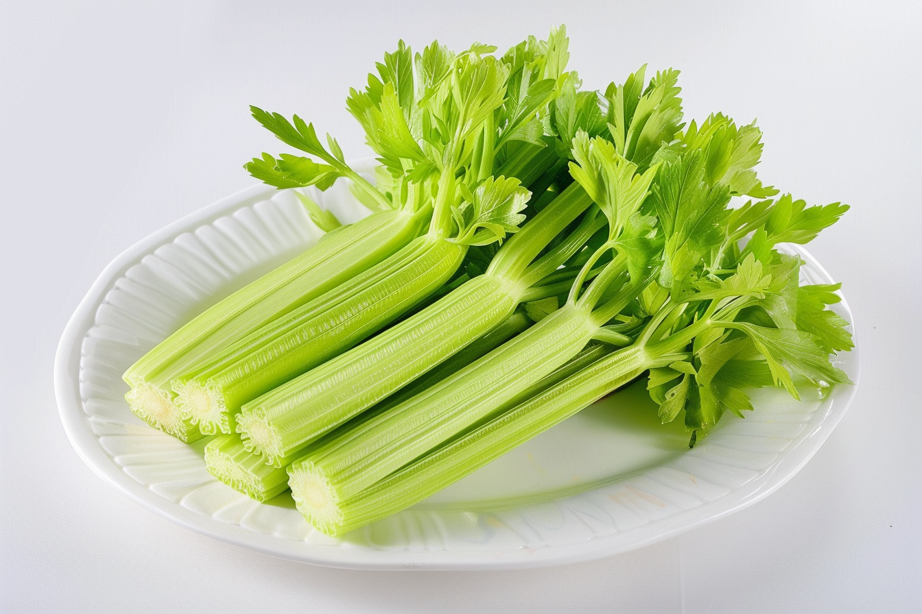 Image gratuite Céleri sur assiette blanche 6