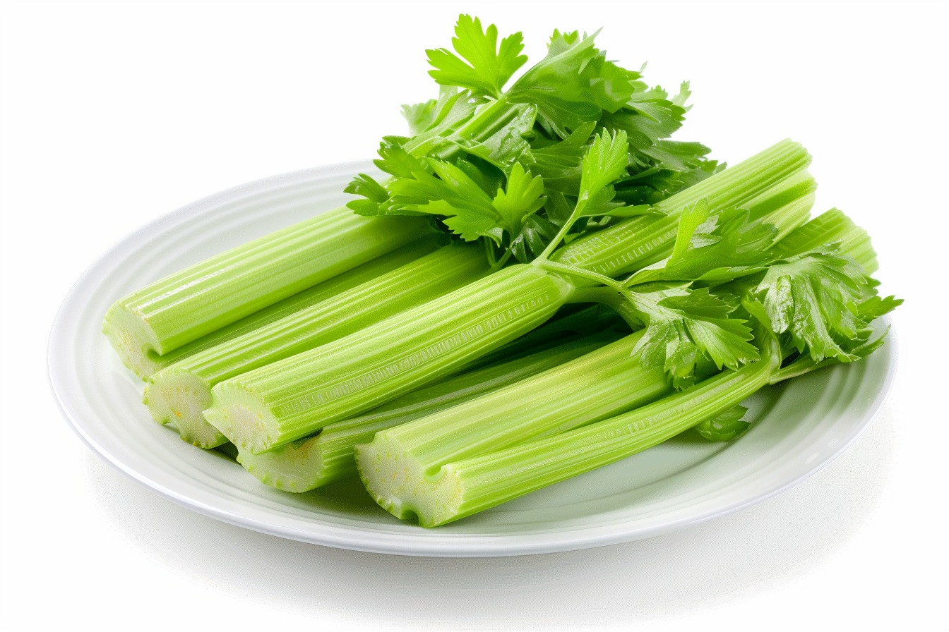 Image gratuite Céleri sur assiette blanche 7