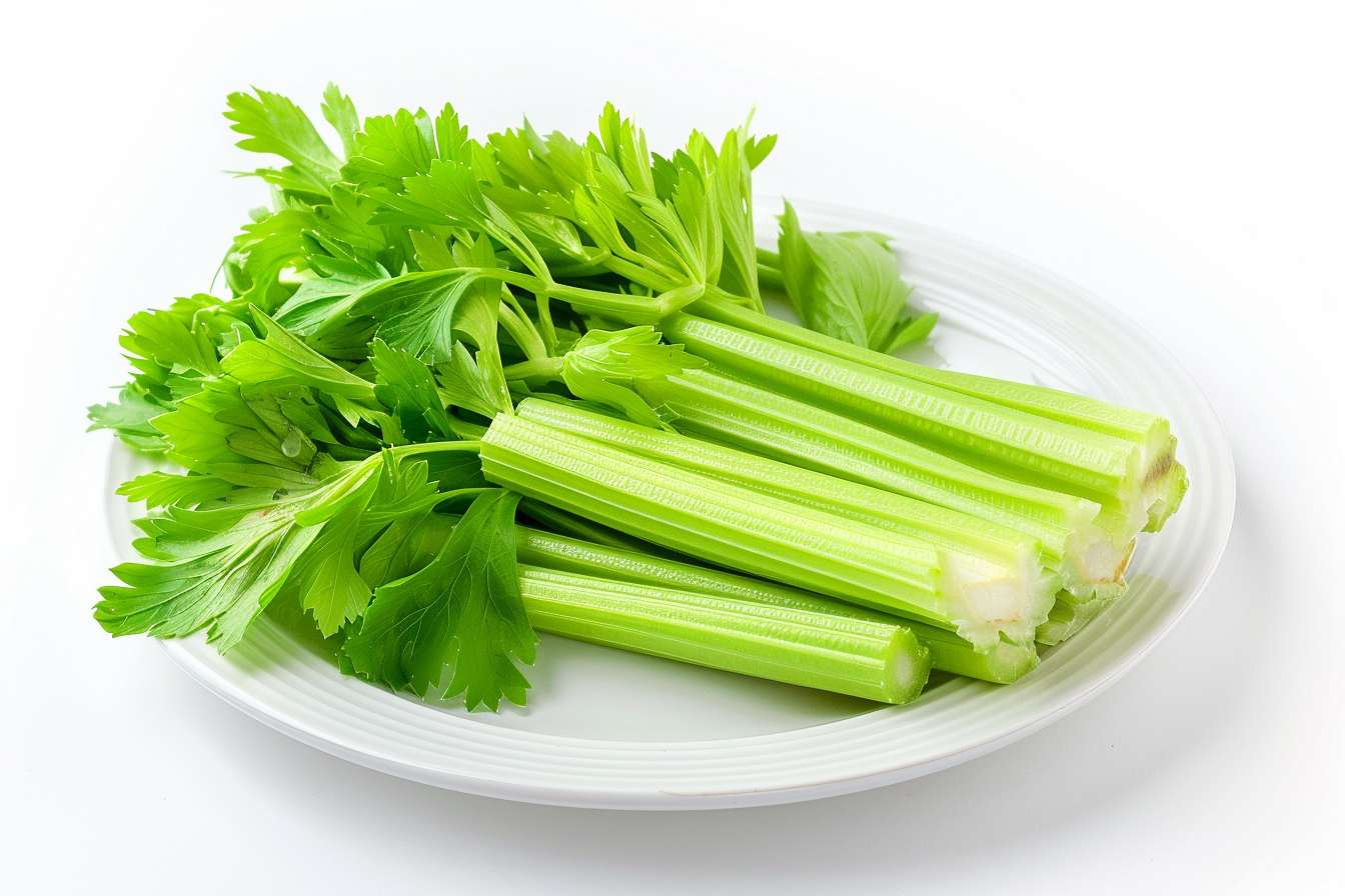 Image gratuite Céleri sur assiette blanche 8