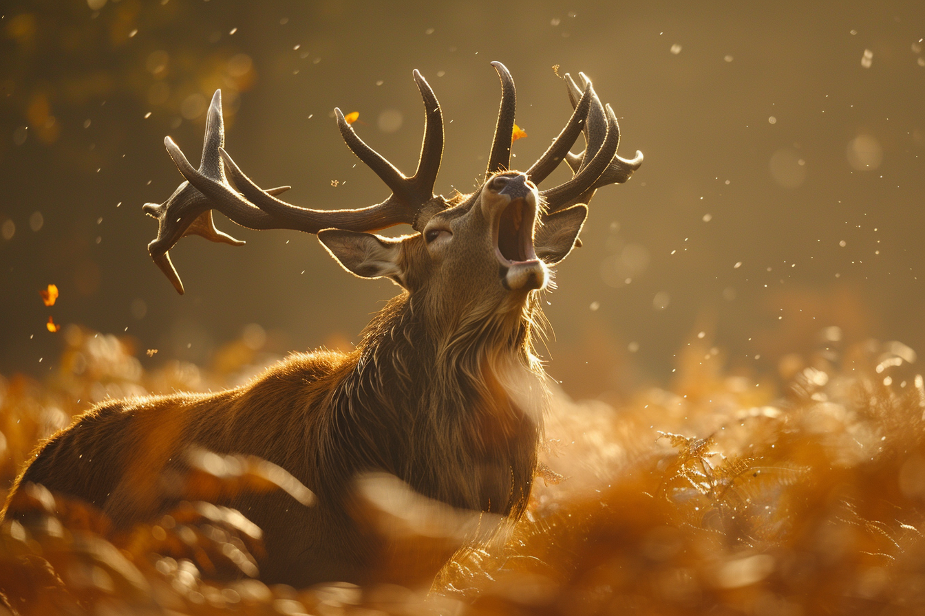 Image gratuite Cerf rugissant pendant la saison des amours 2