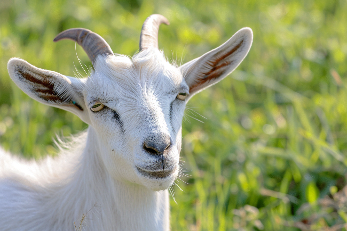 Image gratuite Chèvre dans pâturage luxuriant 1