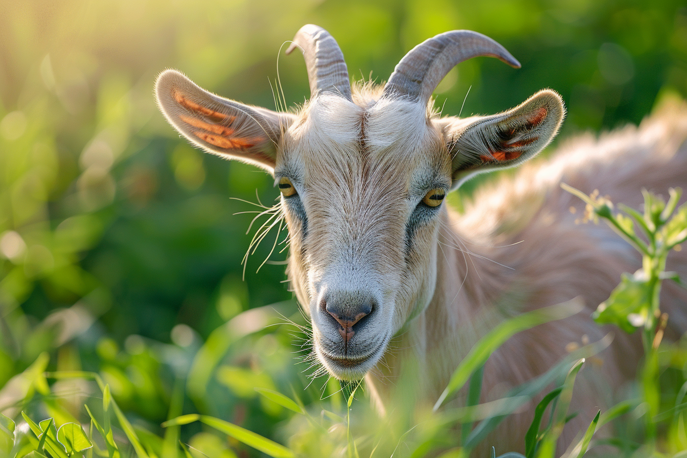 Image gratuite Chèvre dans pâturage luxuriant 3