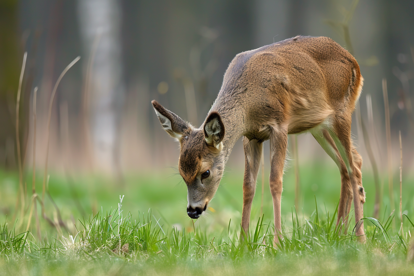 Image gratuite Chevreuil à l&rsquo;orée de la forêt 1