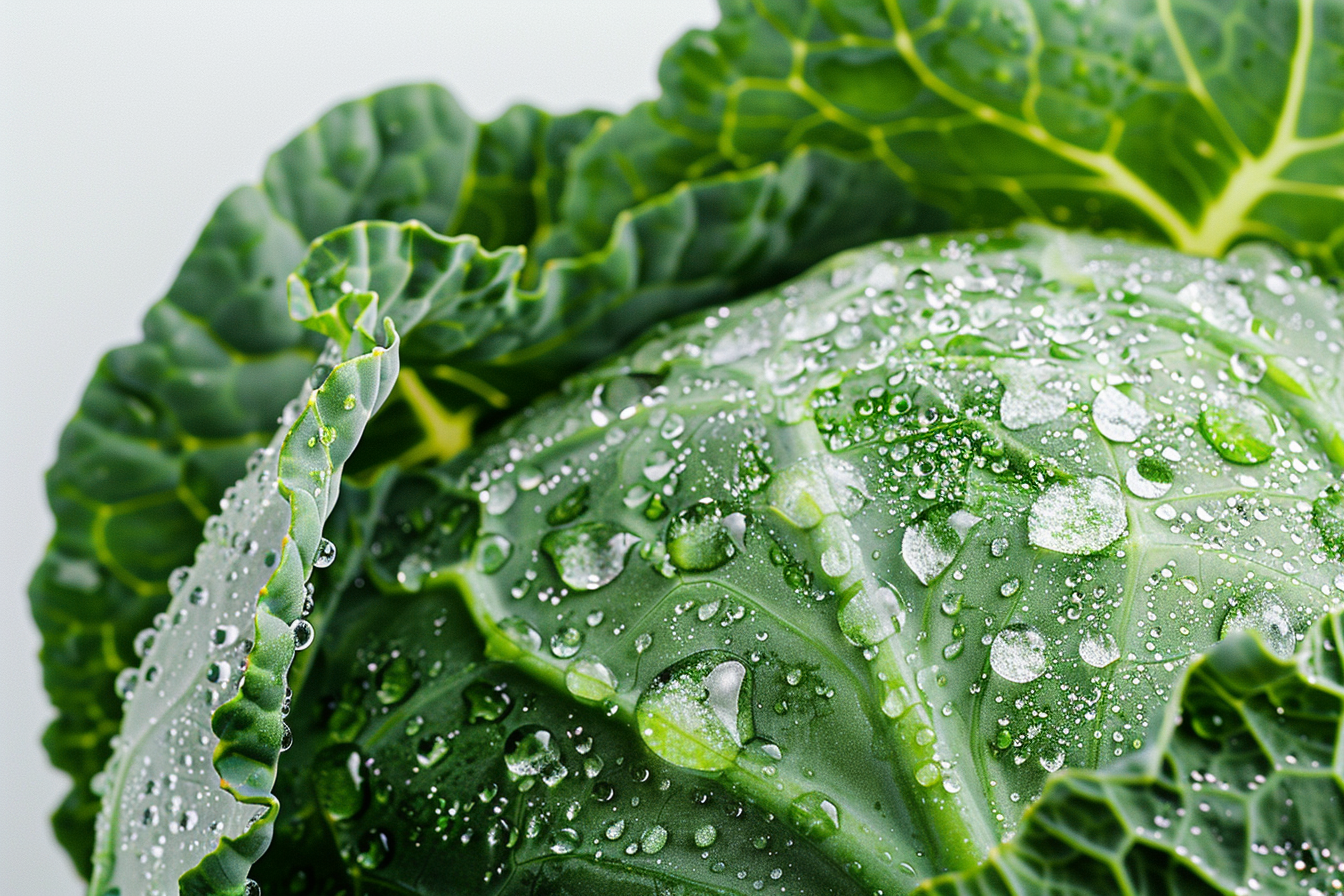 Image gratuite Chou avec gouttelettes d&rsquo;eau 2