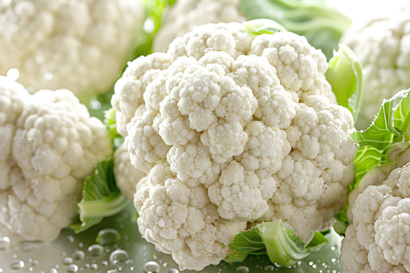 Image gratuite Chou-fleur avec gouttelettes d&rsquo;eau 2