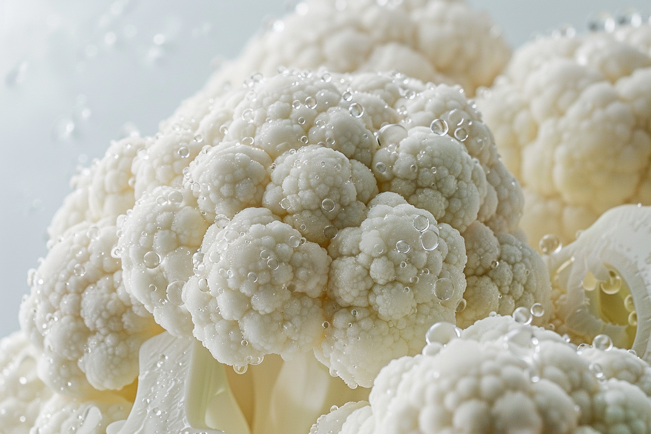 Image gratuite Chou-fleur avec gouttelettes d&rsquo;eau 3