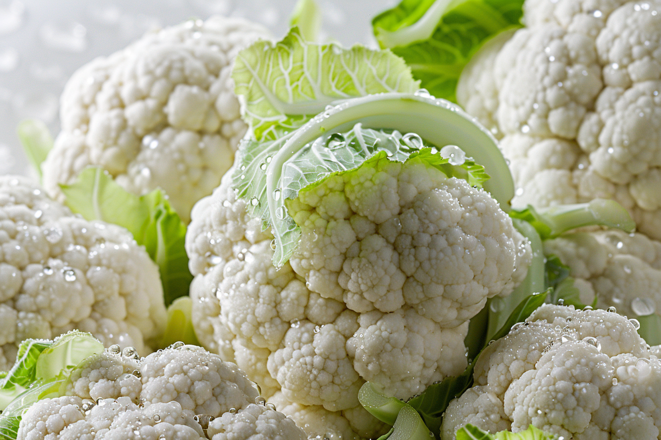 Image gratuite Chou-fleur avec gouttelettes d&rsquo;eau 7