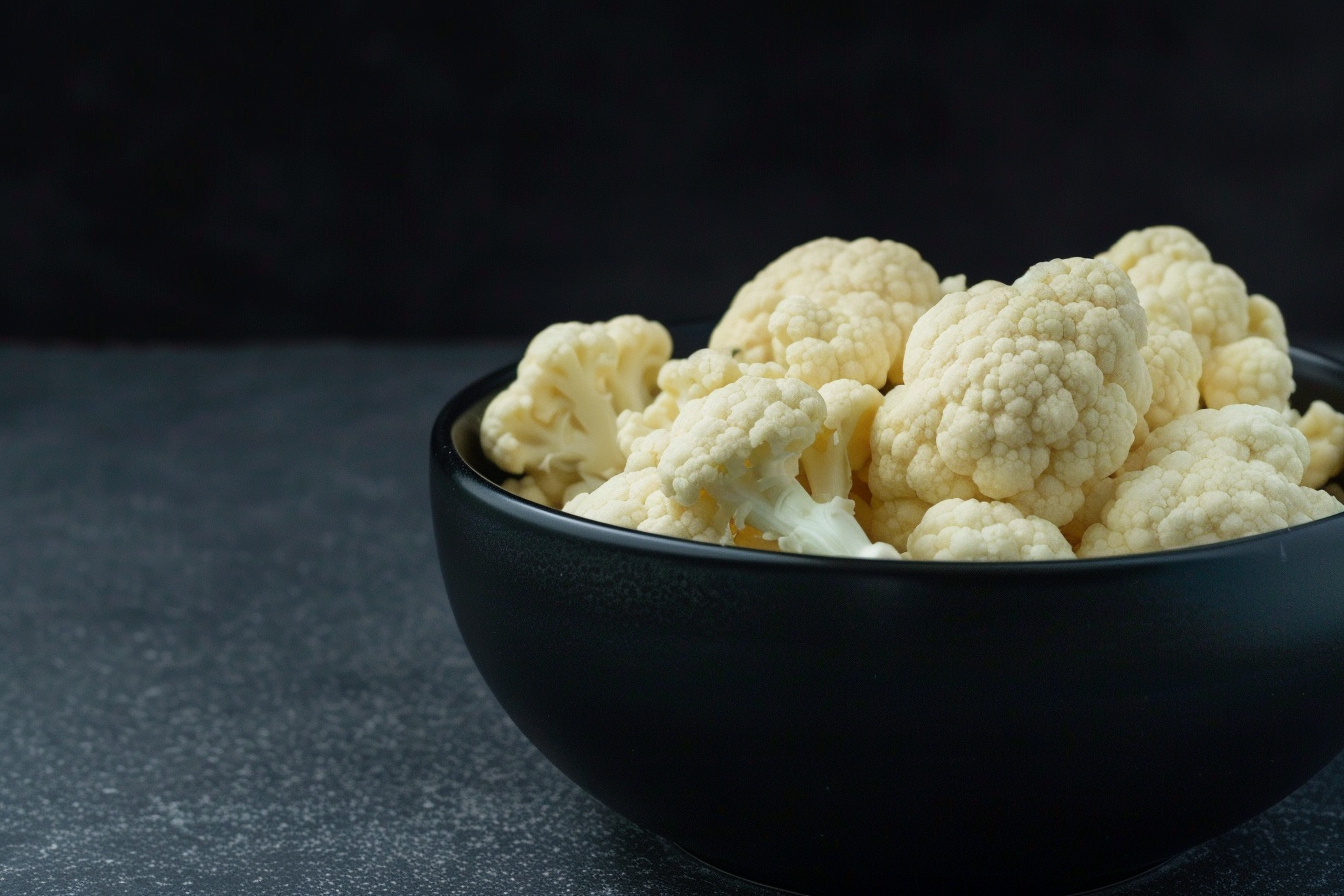 Image gratuite Chou-fleur dans bol noir 2