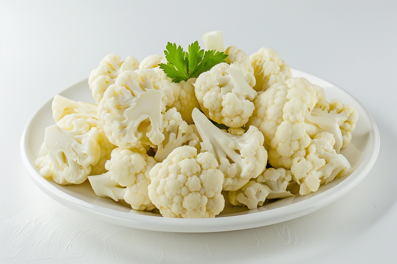 Image gratuite Chou-fleur sur assiette blanche 1