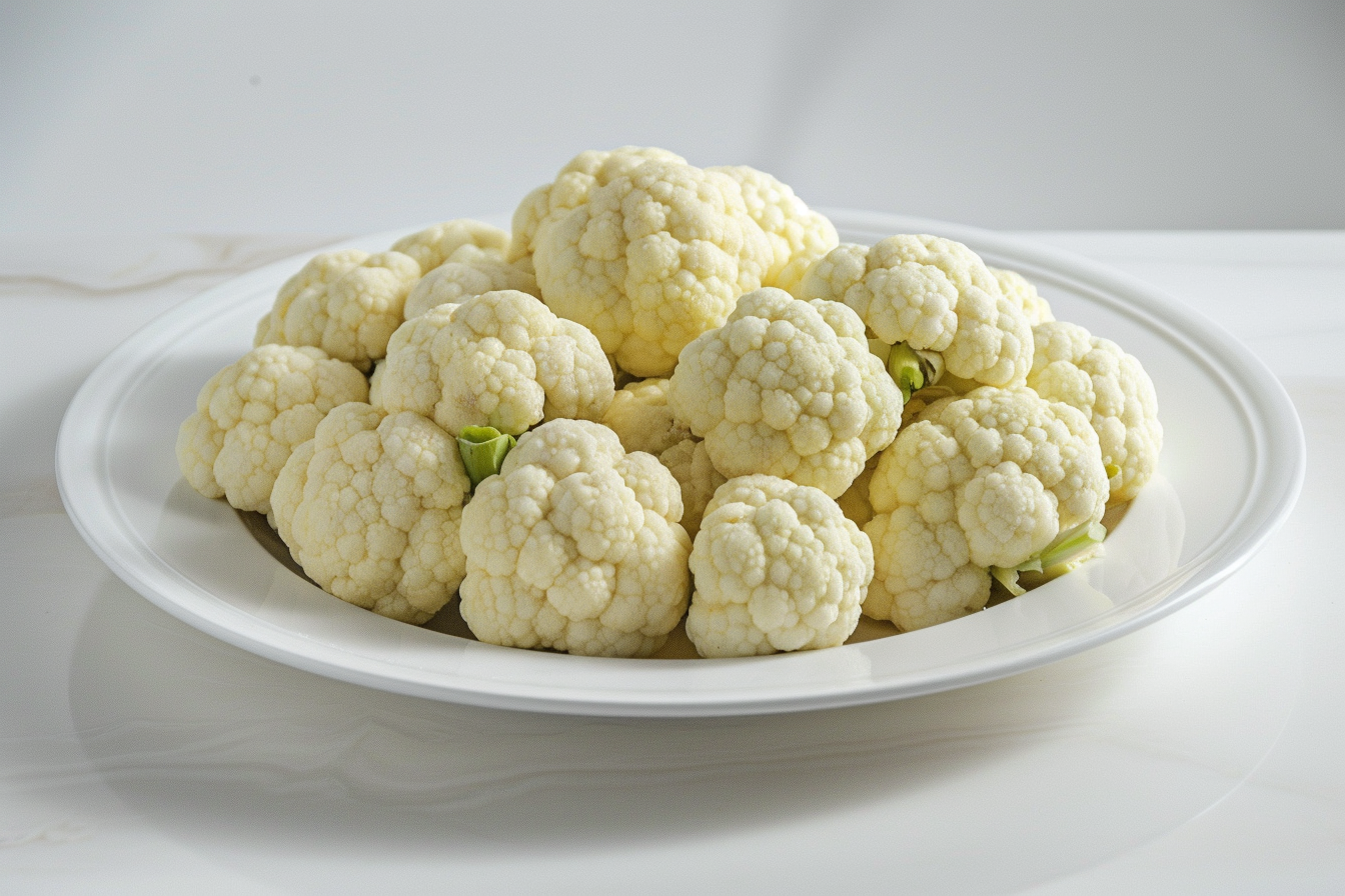 Image gratuite Chou-fleur sur assiette blanche 2