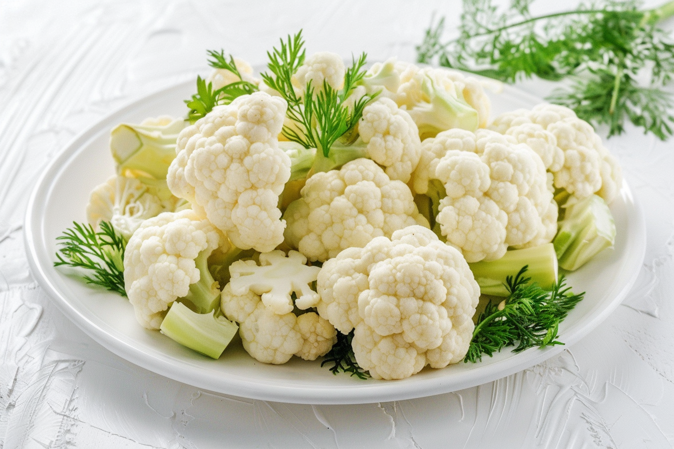 Image gratuite Chou-fleur sur assiette blanche 5