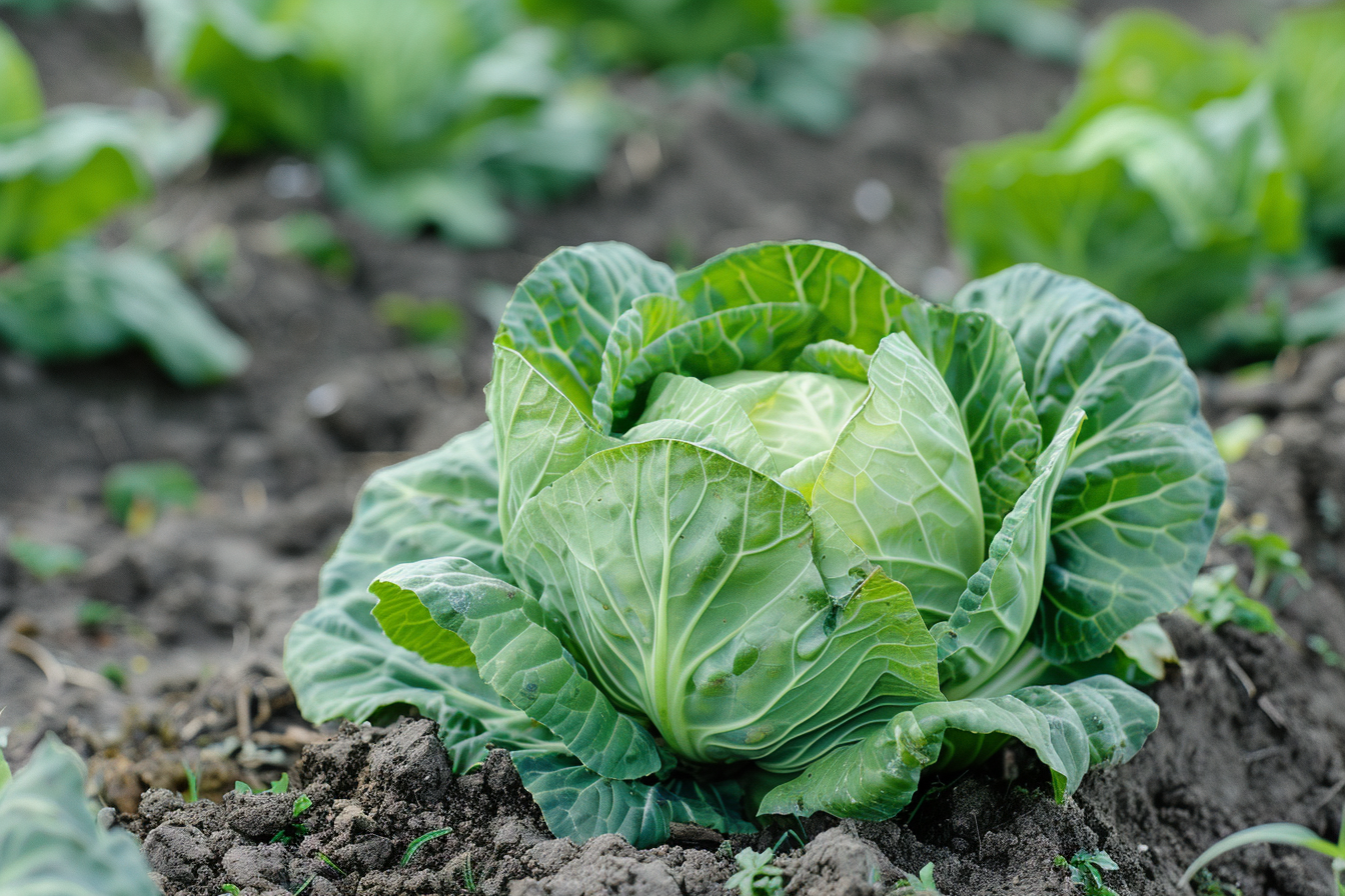 Image gratuite Chou frais dans le jardin 1